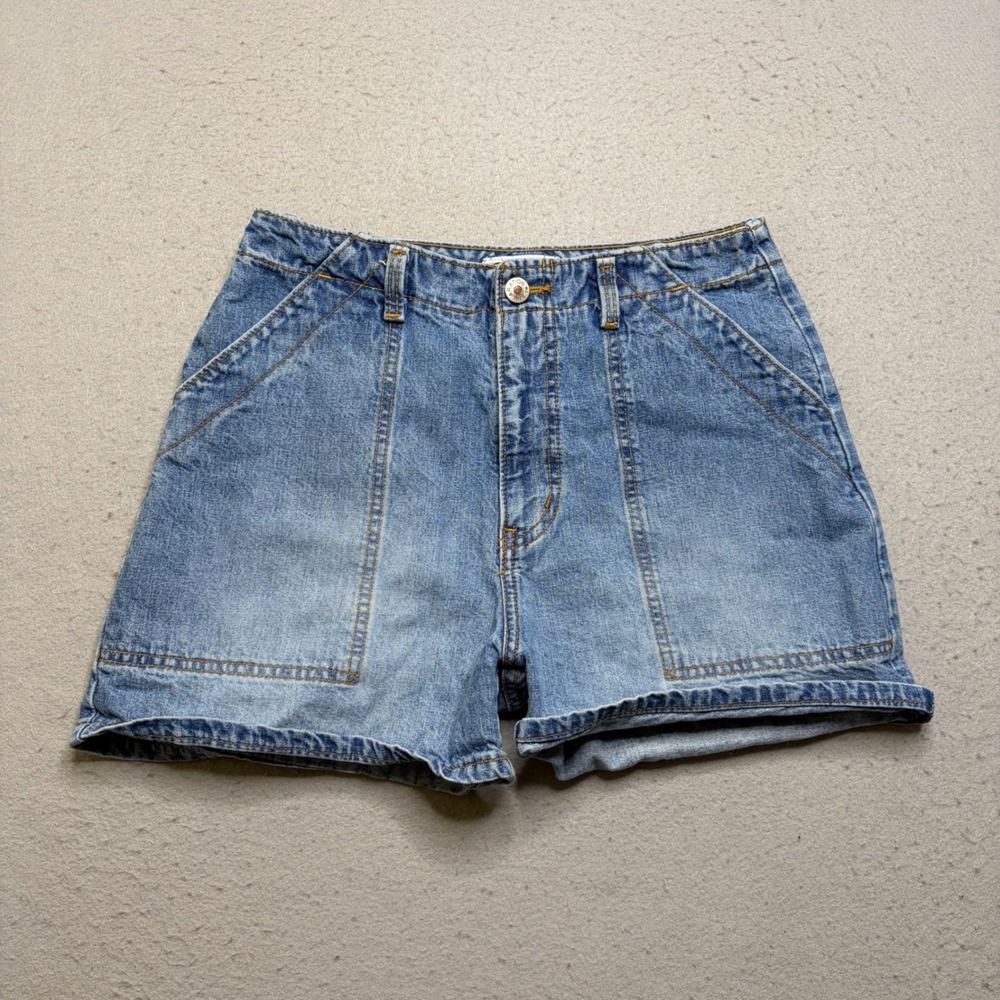 Xhilaration Denim Shorts Womens 5 Blue Vintage 90s High Waisted Utility Y2K